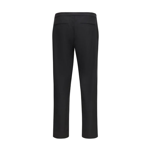 Maison Margiela Black Fleece Wool Casual Pants