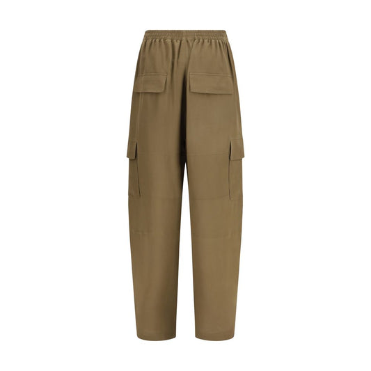 Petar Petrov Brown Silk Cargo Pants