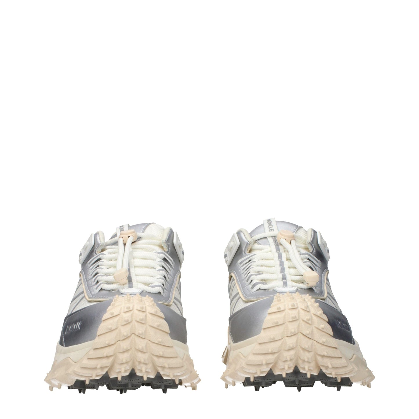 Moncler Gray Fabric Athletic Sneakers