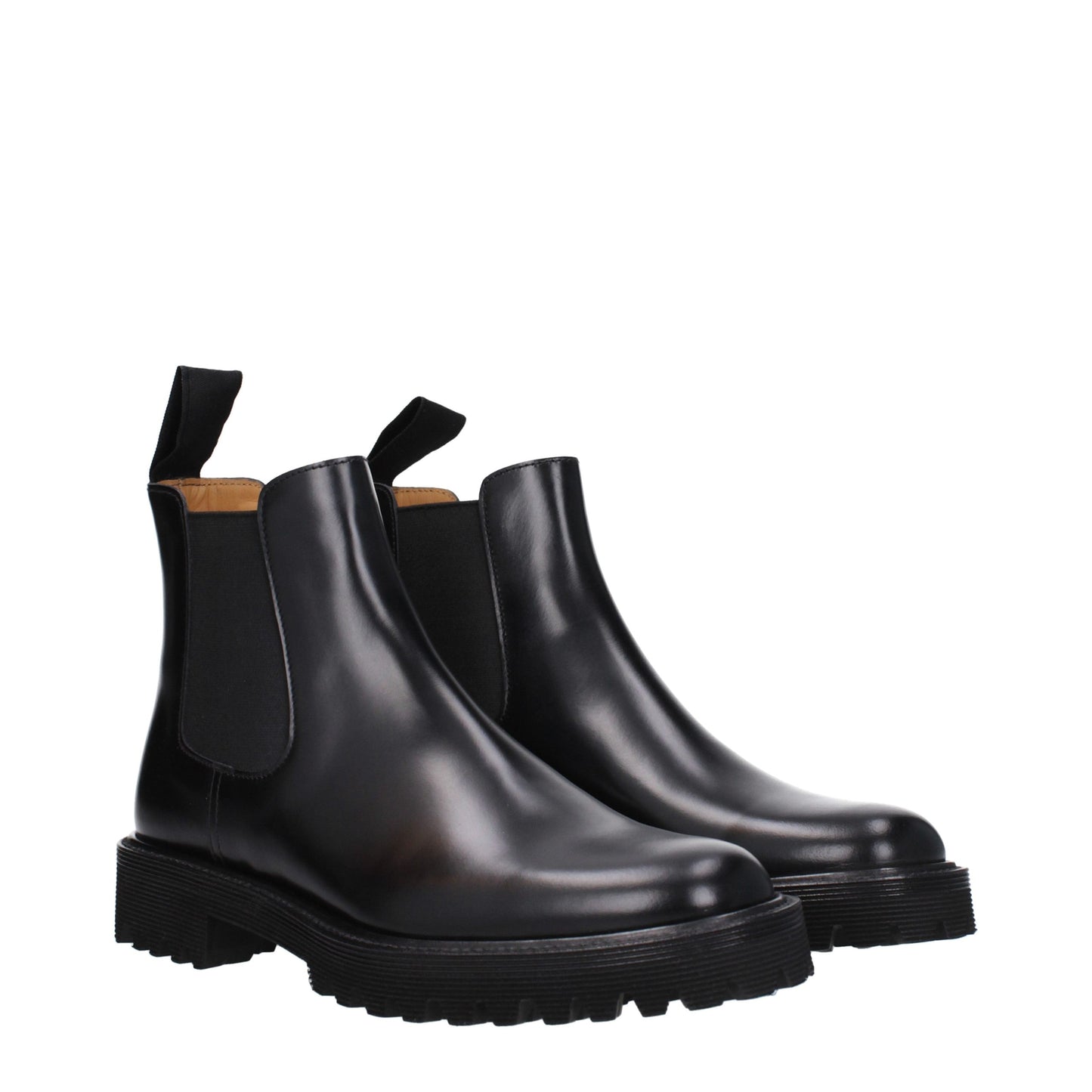 Church's Black Leather Ankle Boots