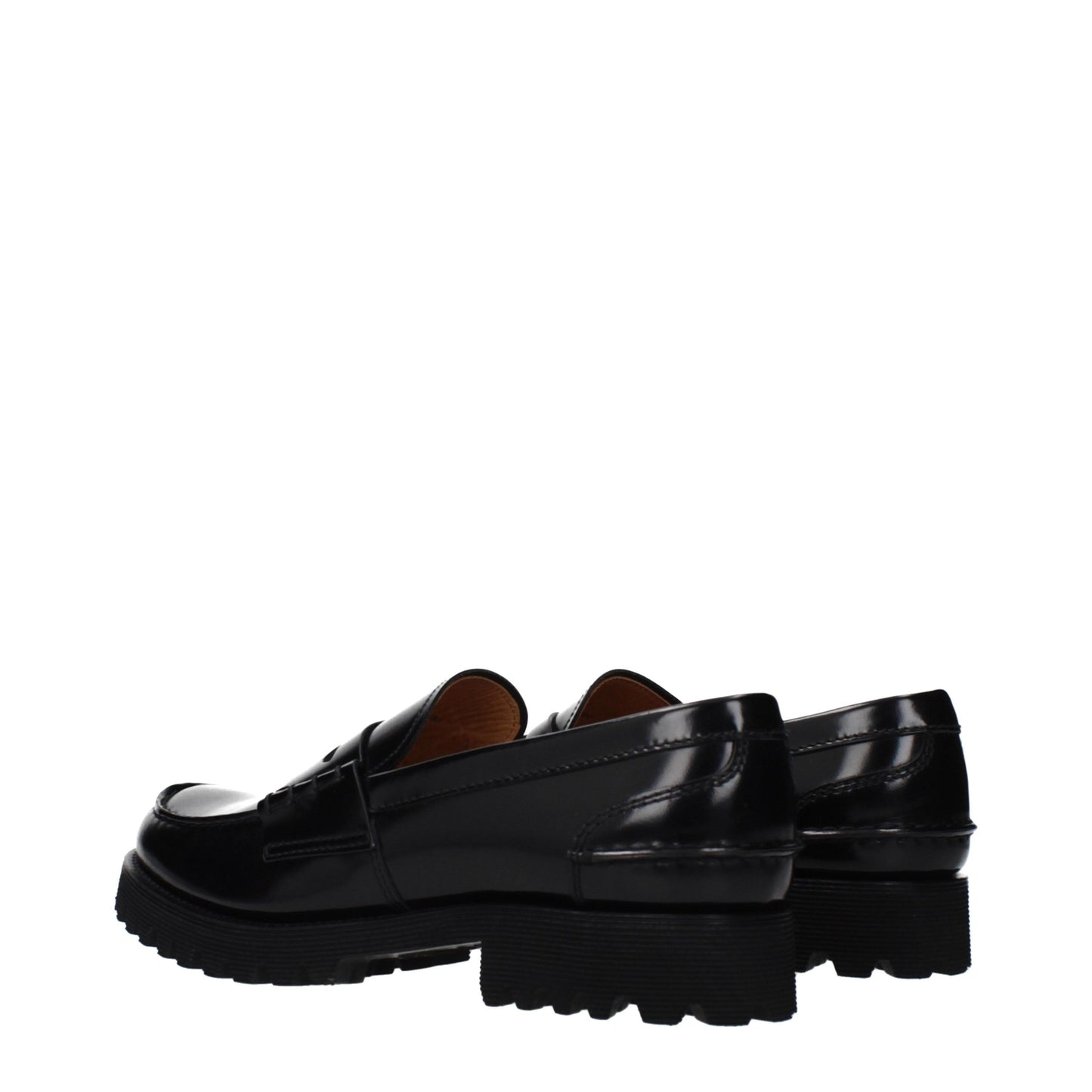 Church's Black Leather Slip-On Loafers