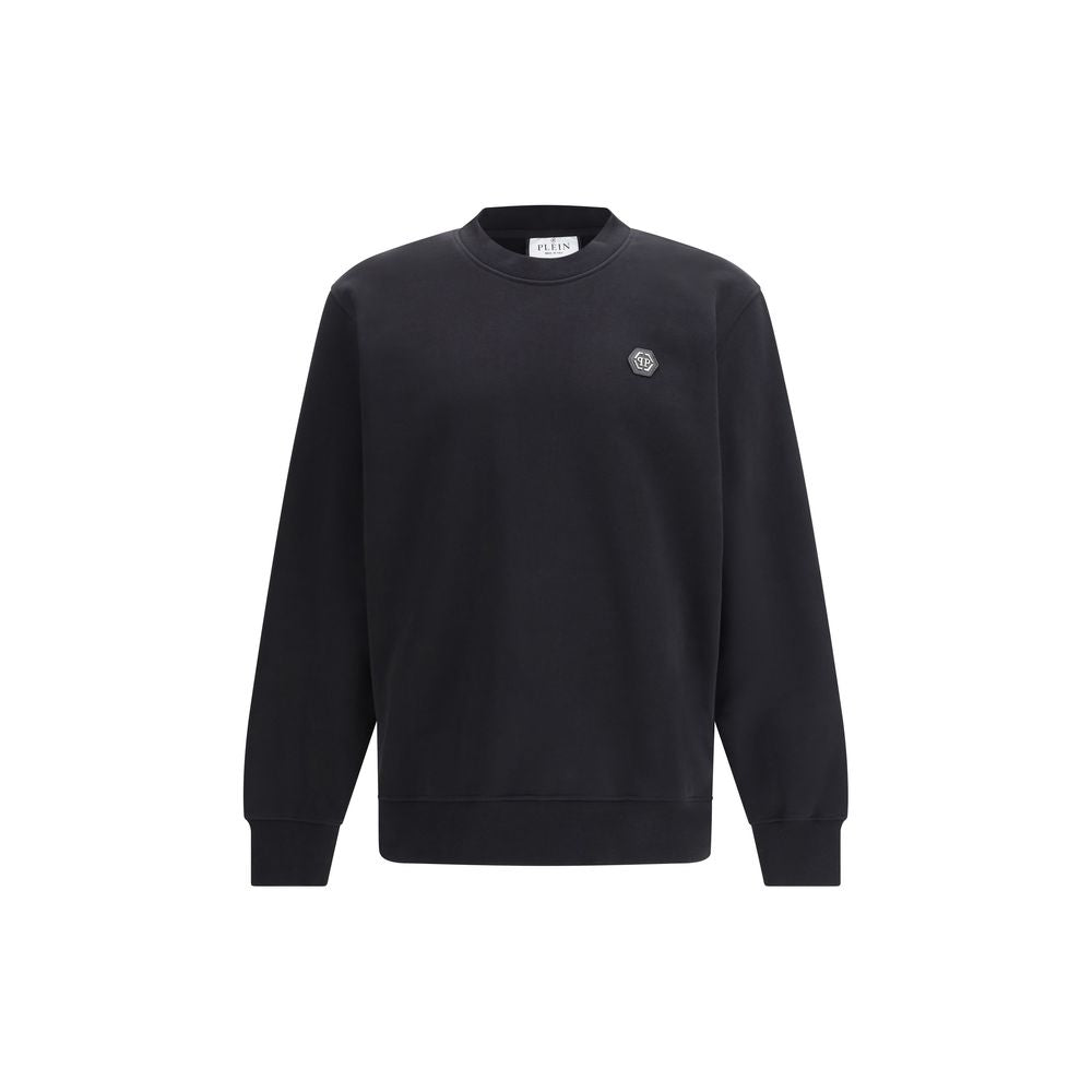 Philipp Plein Black Cotton Sweatshirt