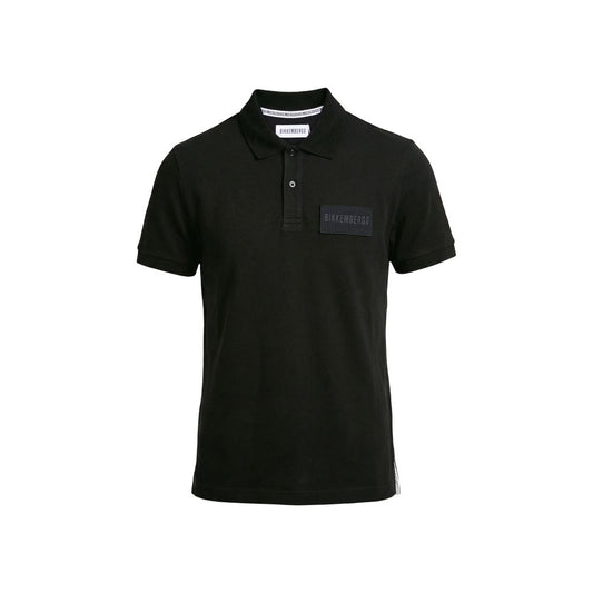 Bikkembergs Black Cotton Polo Shirt
