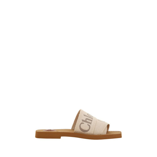 Chloé Multicolor Cotton Flat Sandals