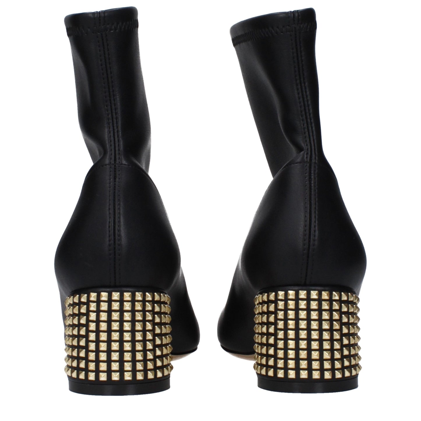 Casadei Black Leather Ankle Boots