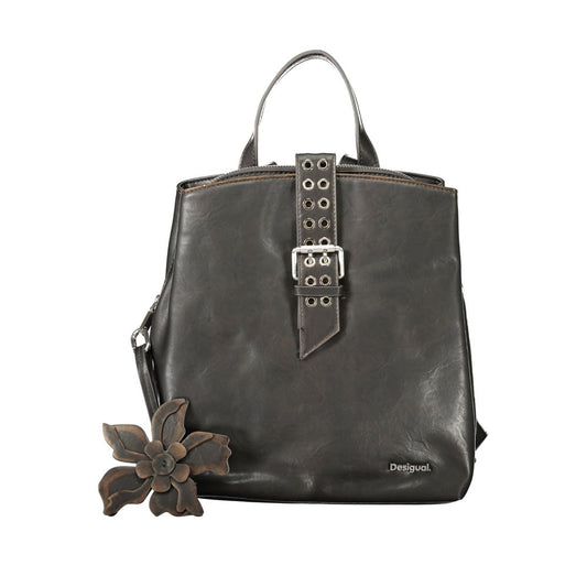Desigual Black Polyethylene Backpack