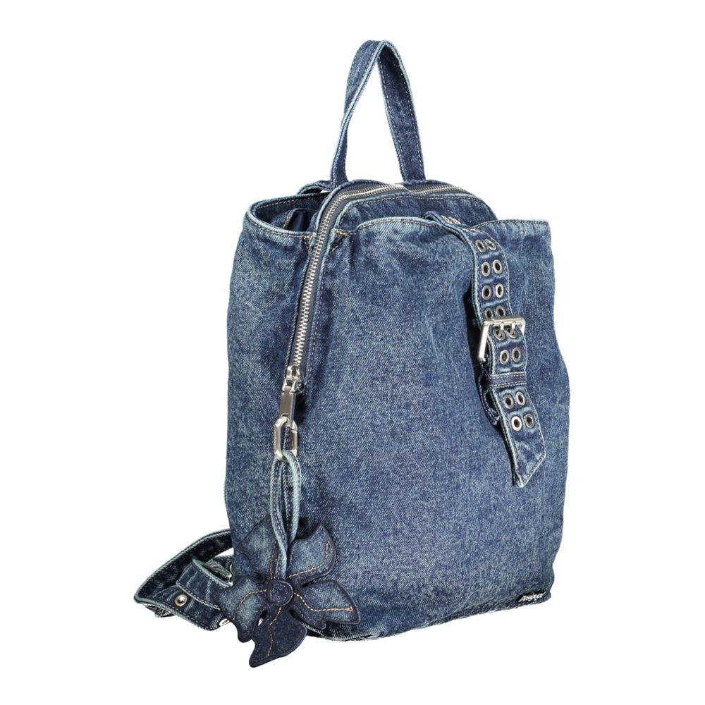 Desigual Blue Cotton Women Backpack