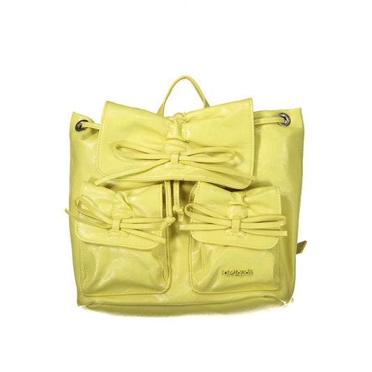 Desigual Yellow Polyethylene Backpack