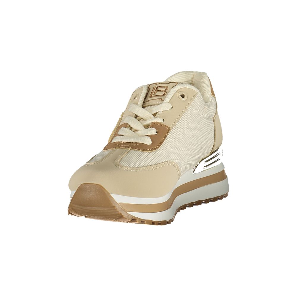 Laura Biagiotti Beige Polyurethane Women Sneaker