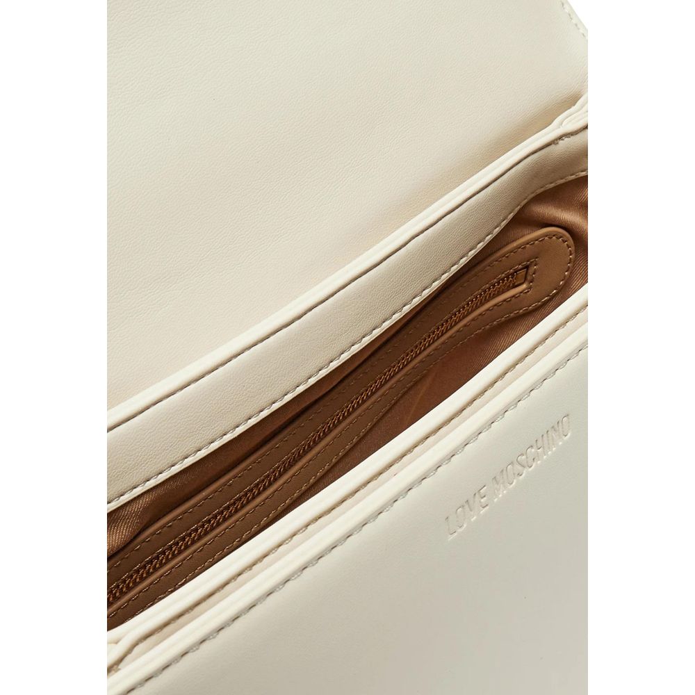 Love Moschino Beige Polyethylene Handbag