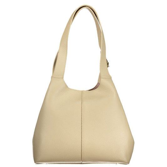 Coccinelle Beige Leather Women Handbag