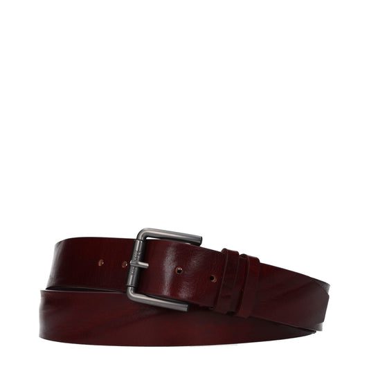 Max Mara Red Leather Regular Belt