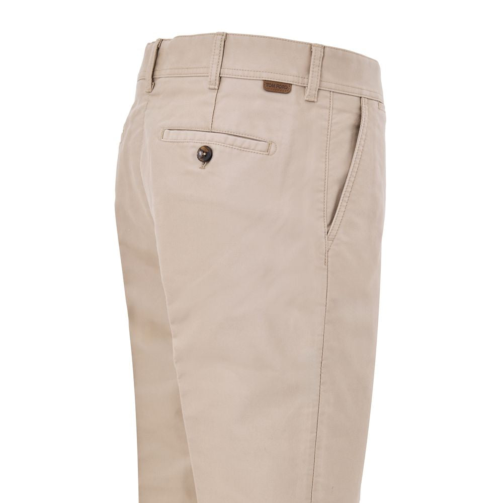 Tom Ford Beige Cotton Chino Pants