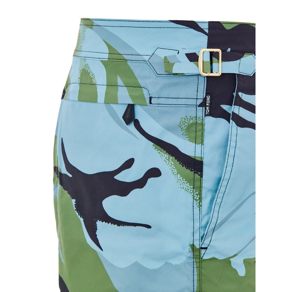 Tom Ford Multicolor Polyamide Swim Shorts