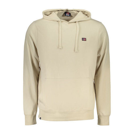 Norway 1963 Beige Cotton Men's Hooded Sweatshirt