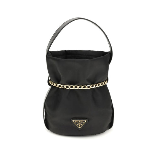 Prada Black Recycled Polyamide Backet Bag