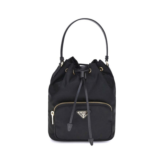 Prada Black Recycled Polyamide Backet Bag
