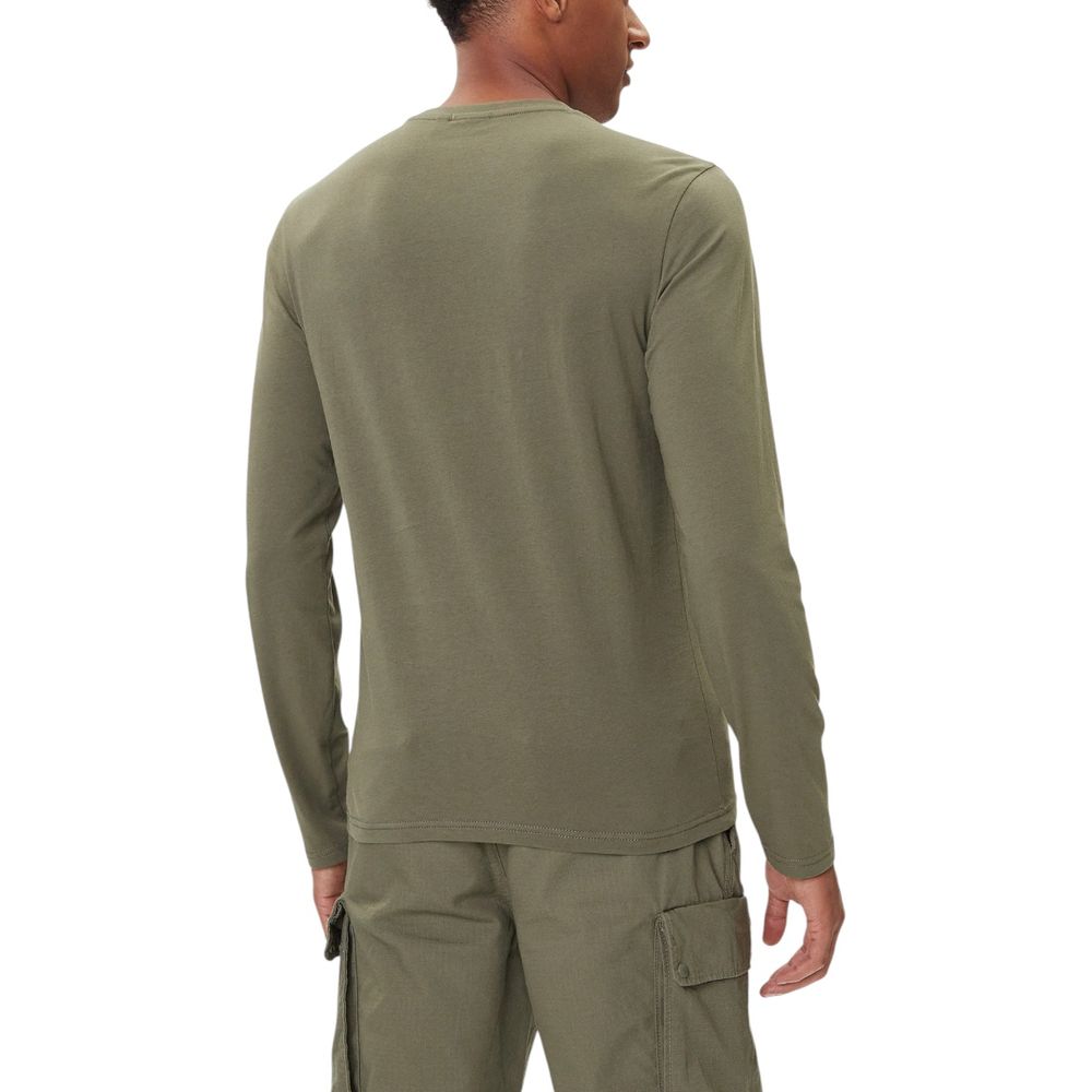 Napapijri Bicolor Cotton Long Sleeve T-Shirt