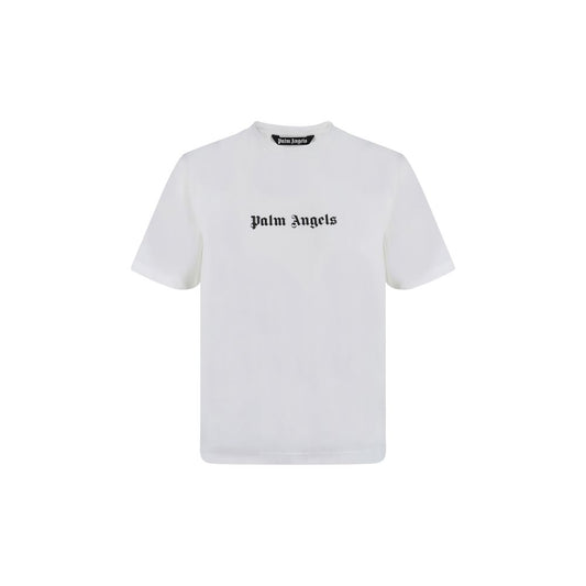Palm Angels White Cotton T-Shirt