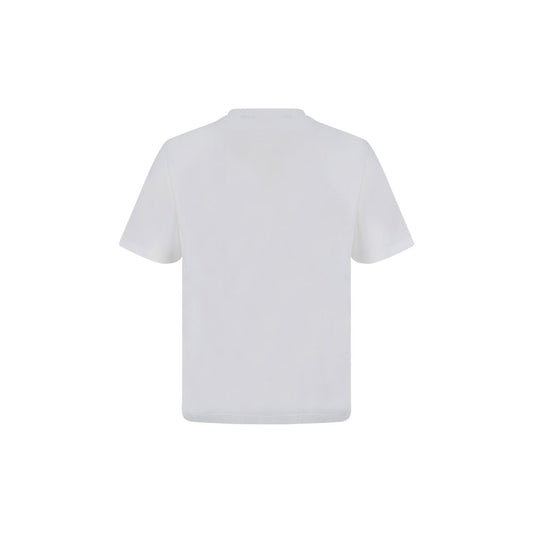 Palm Angels White Cotton T-Shirt