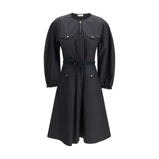 Moncler Black Cotton Casual Dress