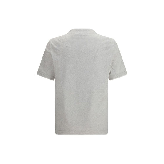 Brunello Cucinelli Gray Cotton T-Shirt