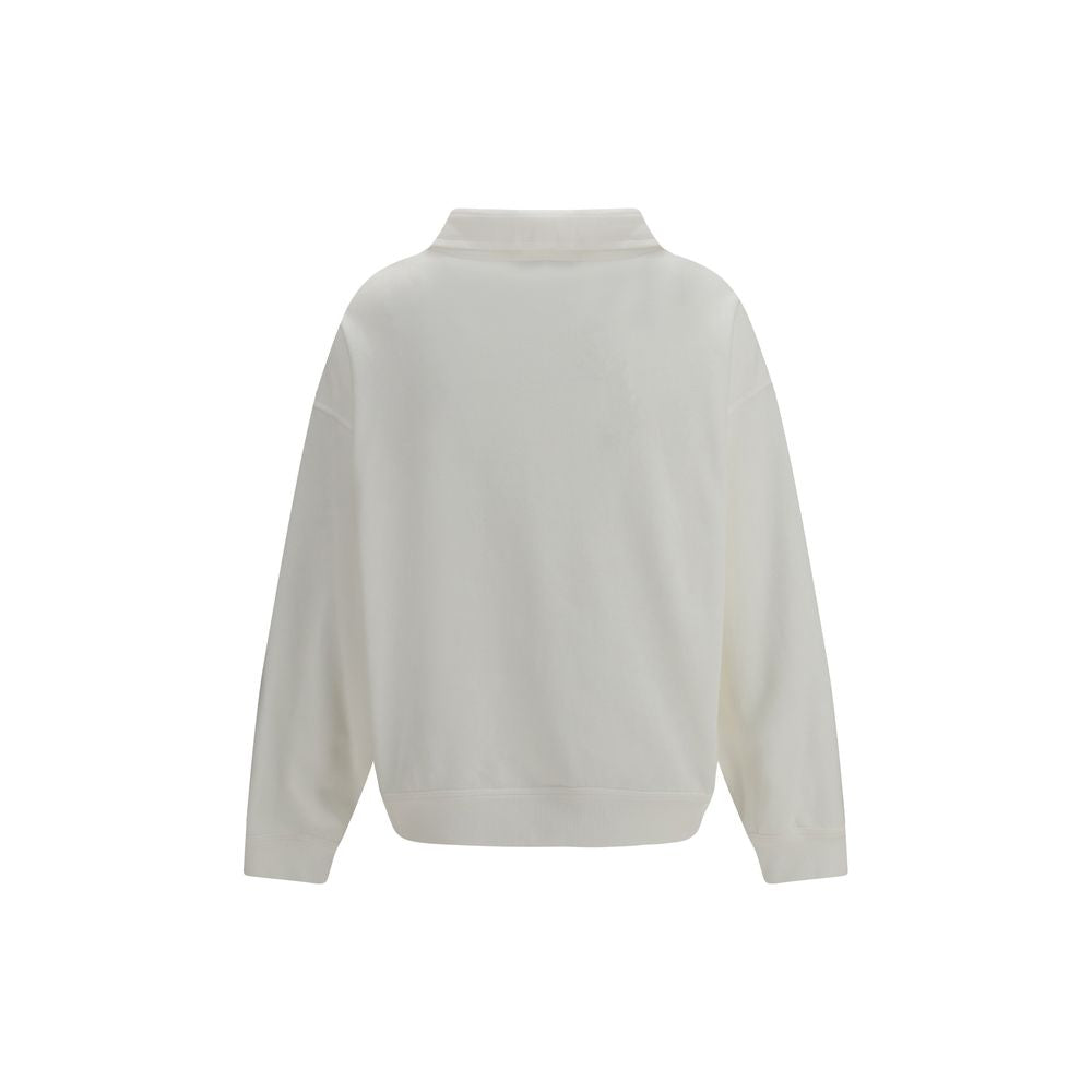 Brunello Cucinelli White Cotton Sweatshirt