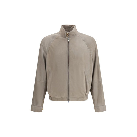 Brunello Cucinelli Bicolor Leather Jacket