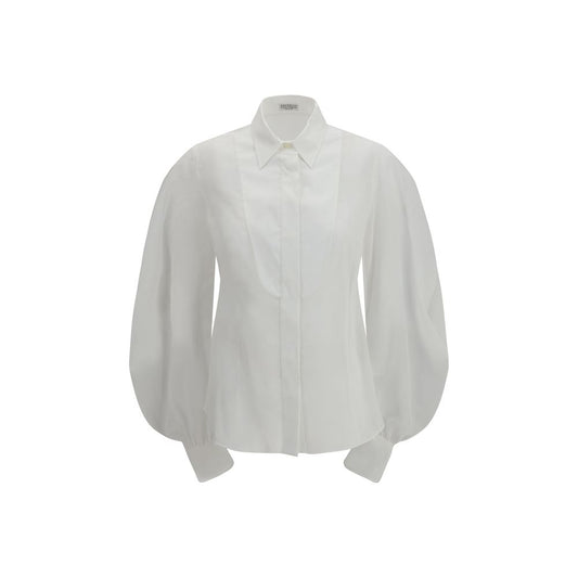 Brunello Cucinelli White Cotton Blouse