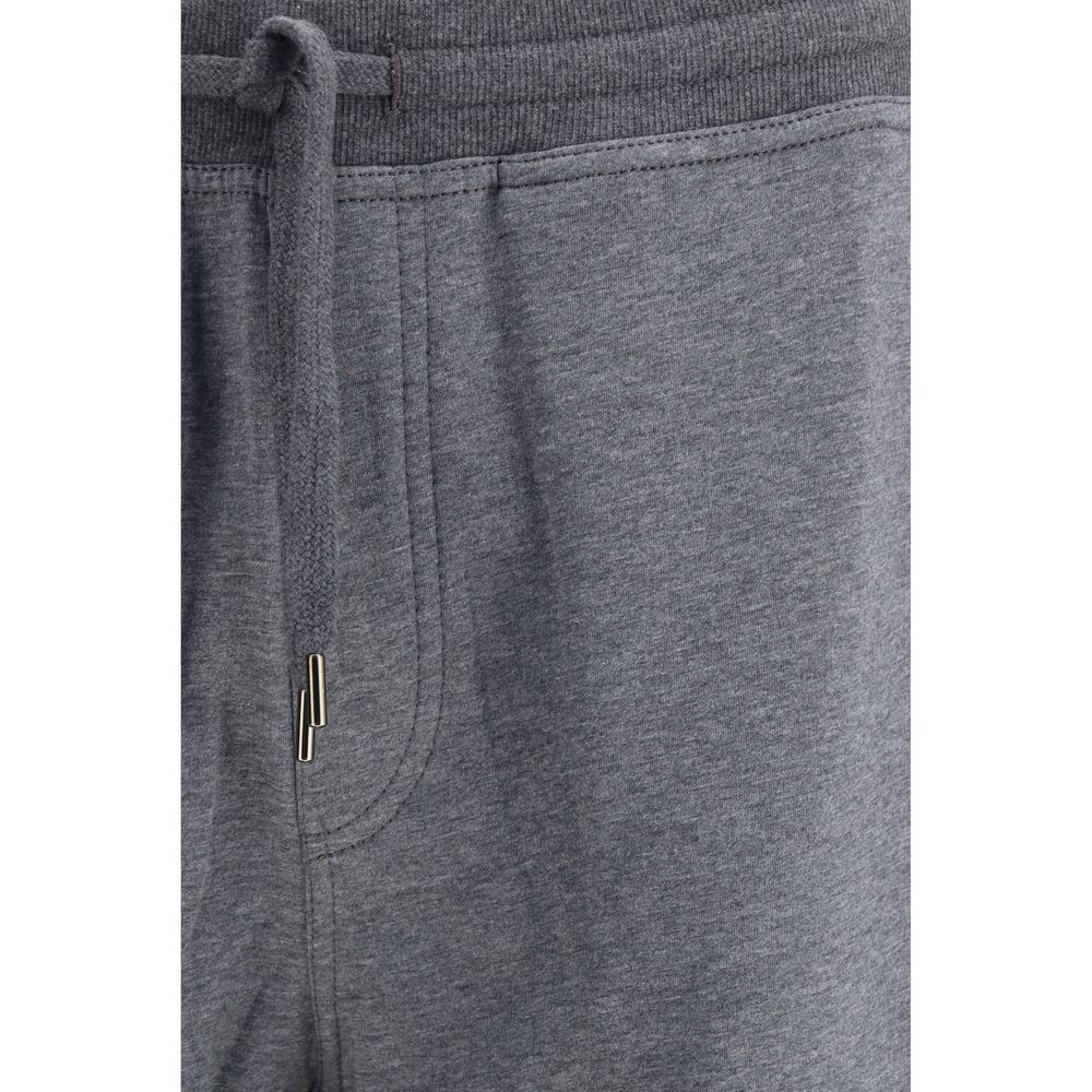 Brunello Cucinelli Gray Cotton Joggers (Workout Pants)