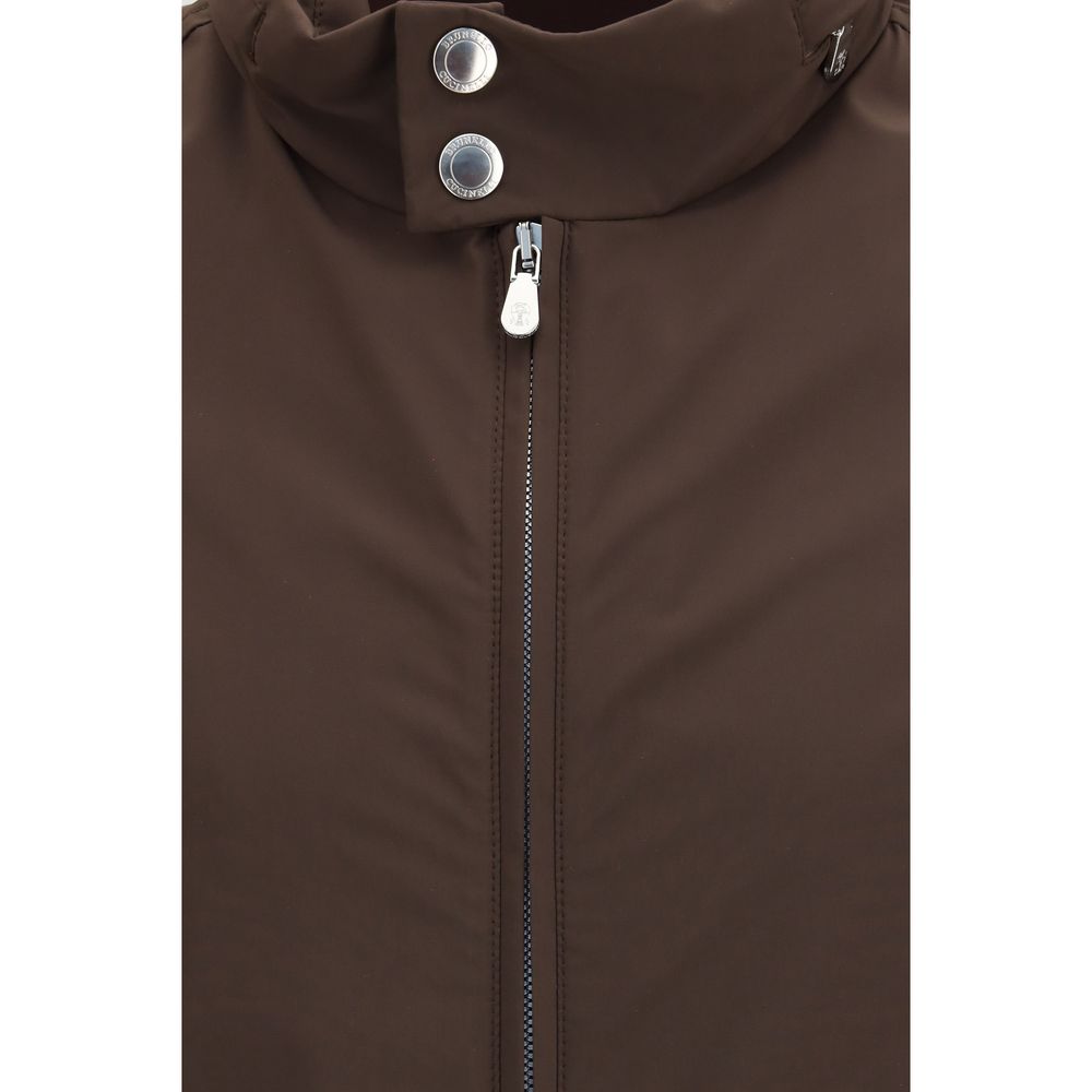 Brunello Cucinelli Brown Polyamide Full-Length Jacket