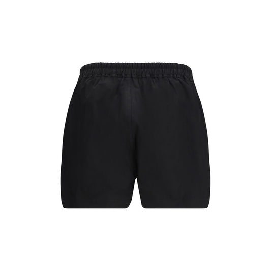 Rick Owens Black Cotton Bermuda Shorts