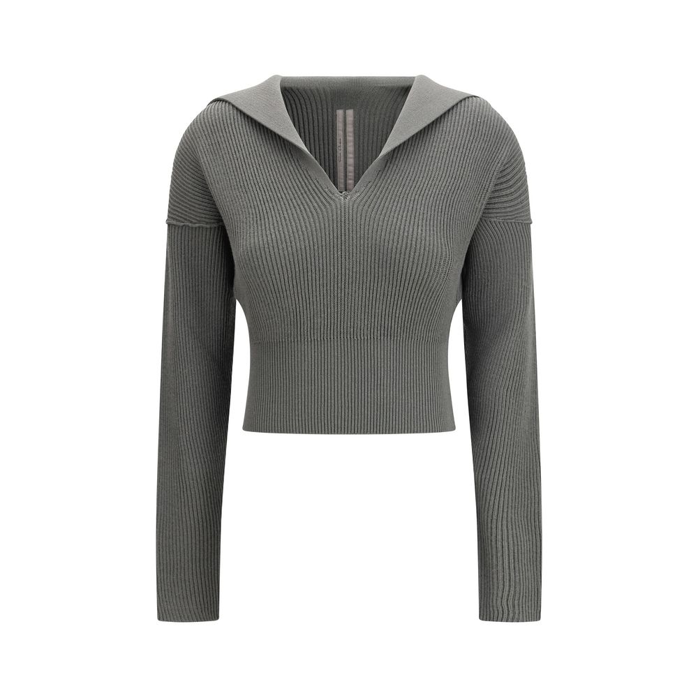 Rick Owens Bicolor Fleece Wool Sweatshirt