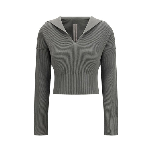 Rick Owens Bicolor Fleece Wool Sweatshirt