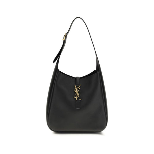 Saint Laurent Black Calf Leather Bos Taurus Shoulder Bag