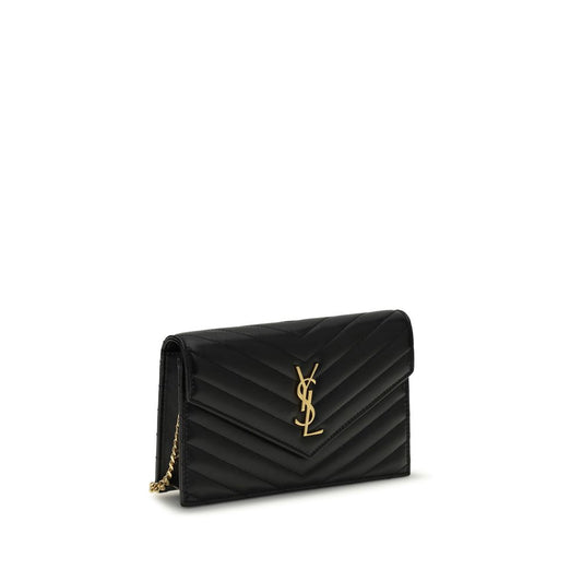 Saint Laurent Black Calf Leather Bos Taurus Wallet