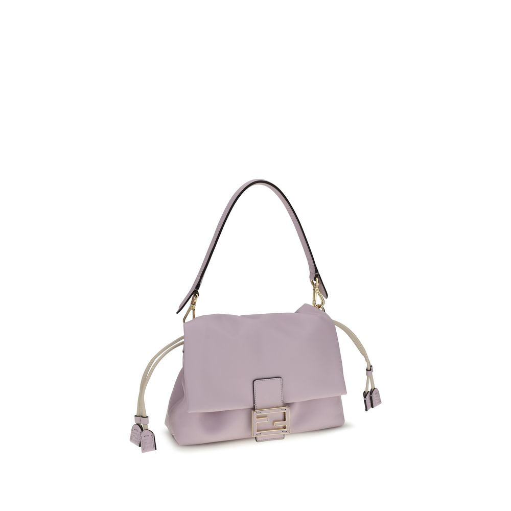 Fendi Purple Calf Leather Bos Taurus Shoulder Bag