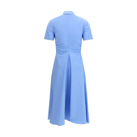 Alexander McQueen Blue Cotton Casual Dress