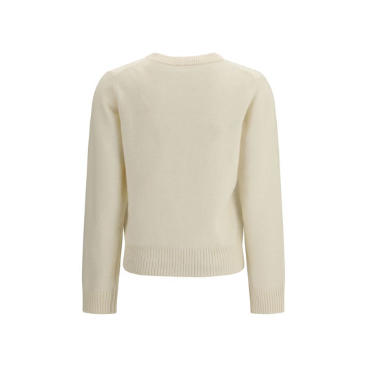 Ganni Beige Merino Wool Sweatshirt