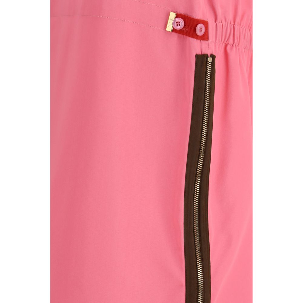 Fendi Multicolor Viscose Midi Skirt