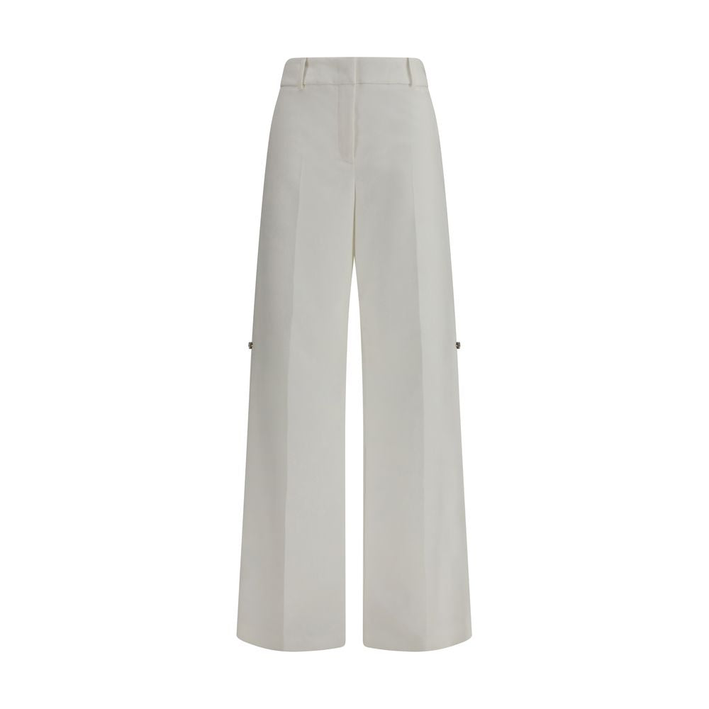 Fendi White Cotton Pants