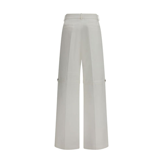 Fendi White Cotton Pants