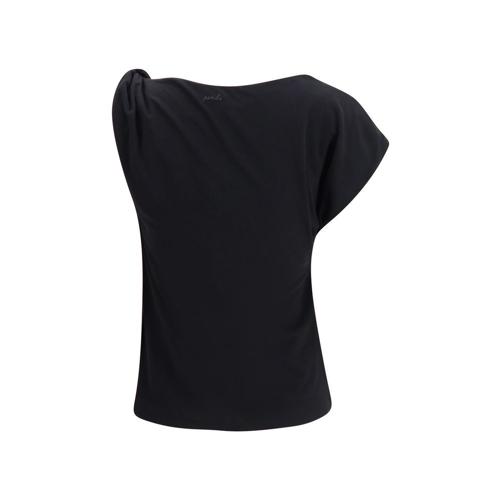 PINKO Black Cotton Top