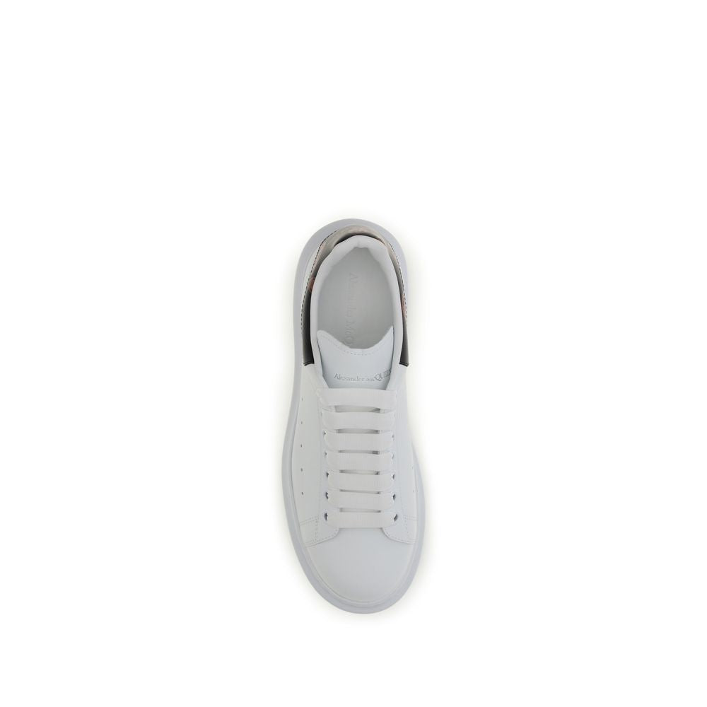 Alexander McQueen White Calf Leather Bos Taurus Chunky Sneakers