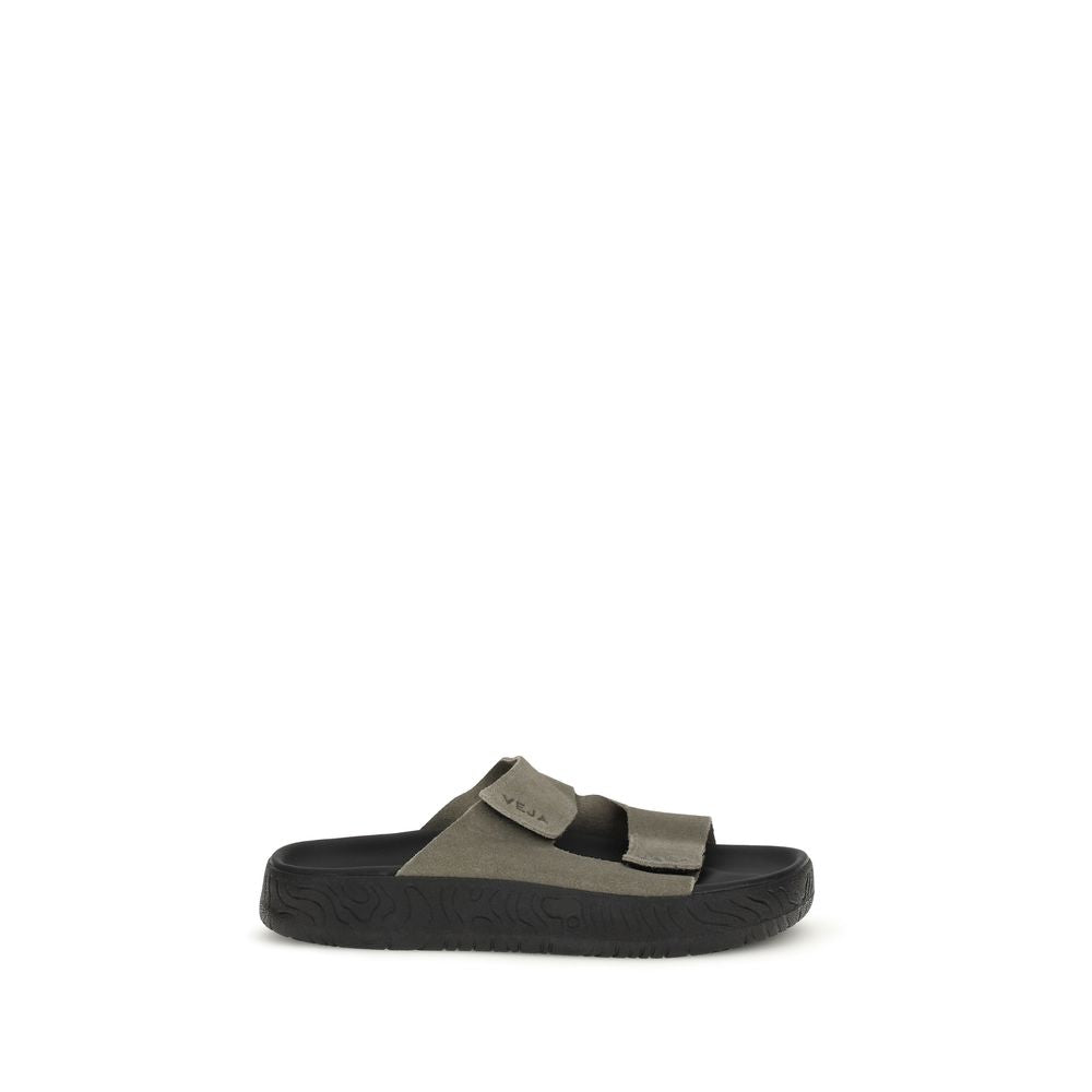 Veja Bicolor Calf Leather Bos Taurus Flat Sandals