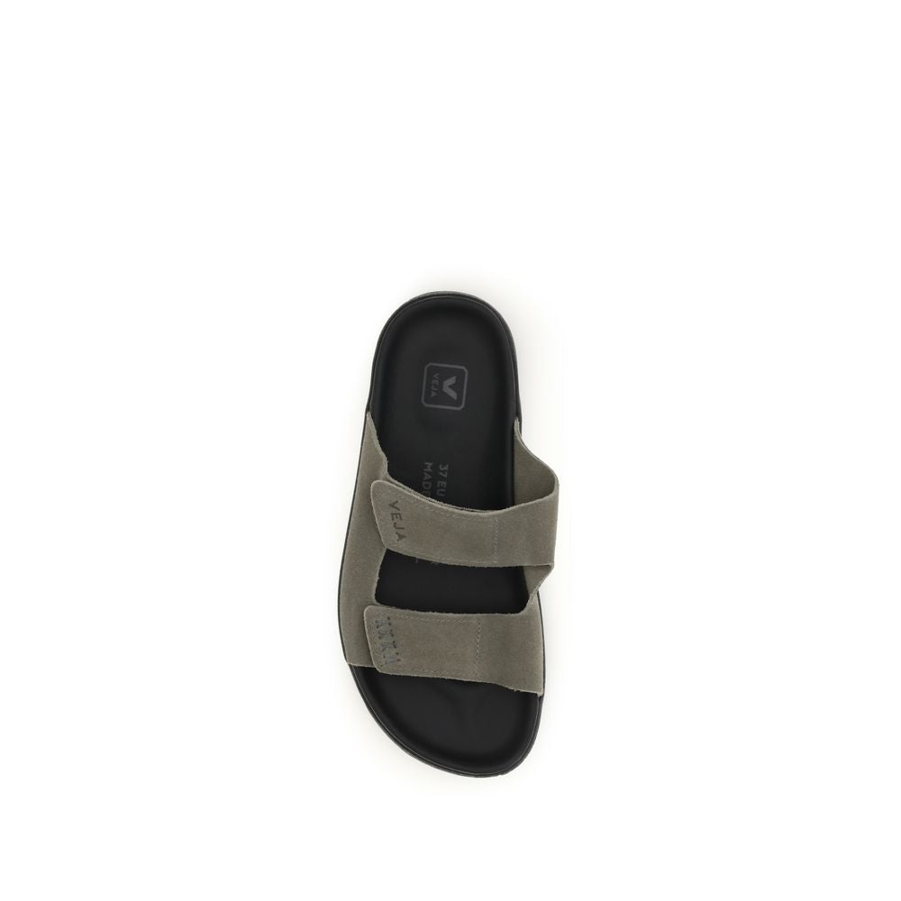 Veja Bicolor Calf Leather Bos Taurus Flat Sandals