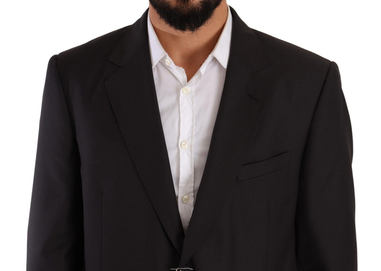 Domenico Tagliente Gray Polyester Single Breasted Formal Suit