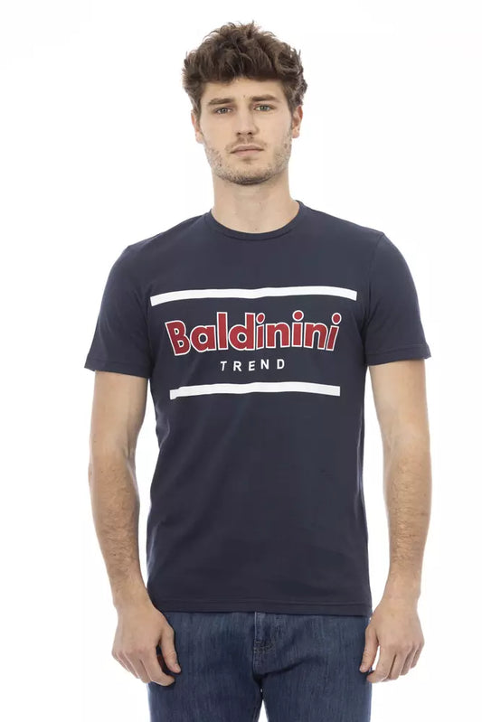 Baldinini Trend Blue Cotton Men's T-Shirt