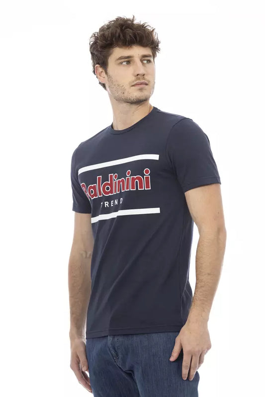Baldinini Trend Blue Cotton Men's T-Shirt