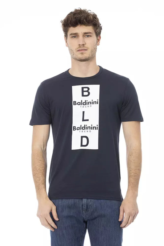 Baldinini Trend Blue Cotton Men's T-Shirt